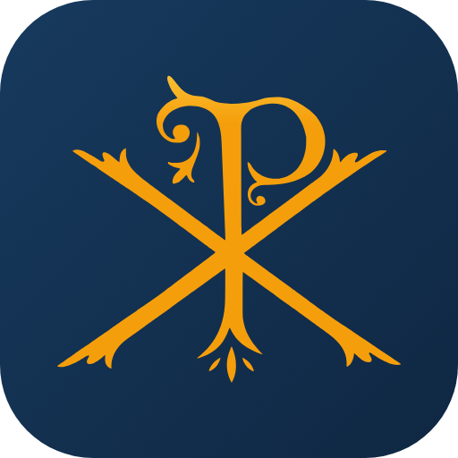 Handyman Andy LLC logo: gold Chi Rho on navy